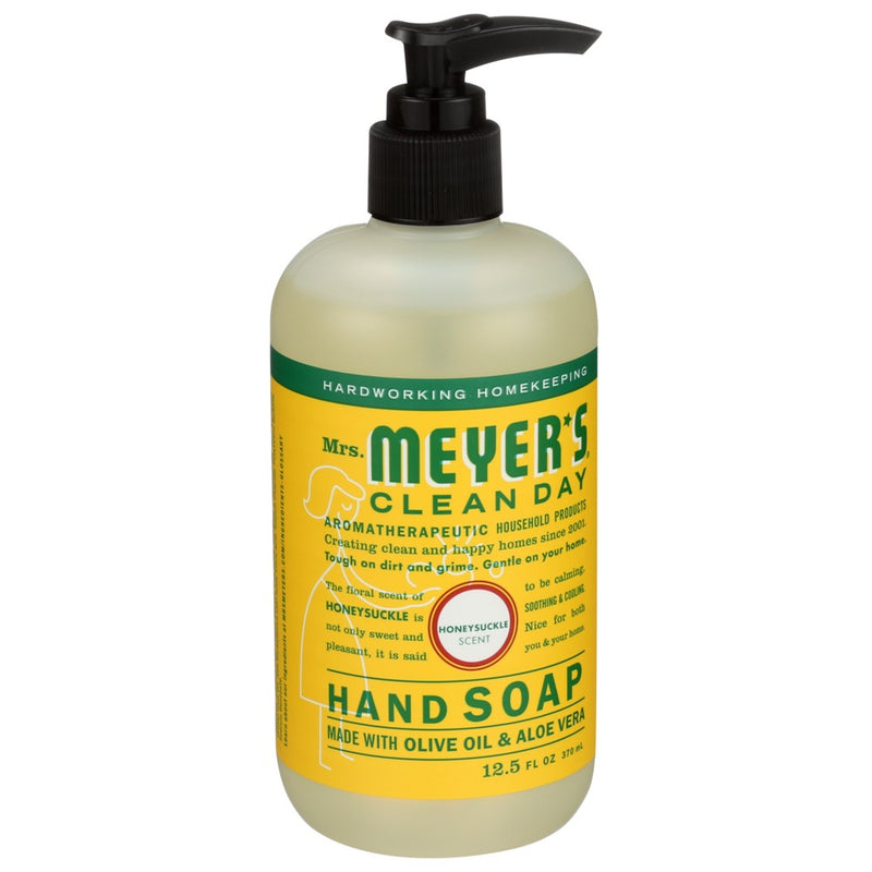 Mrs Meyers Clean Day 651378, Mrs. Meyer's Clean Day Hand Soap, Honeysuckle, 12.5 Fl. Oz.,  Case of 3