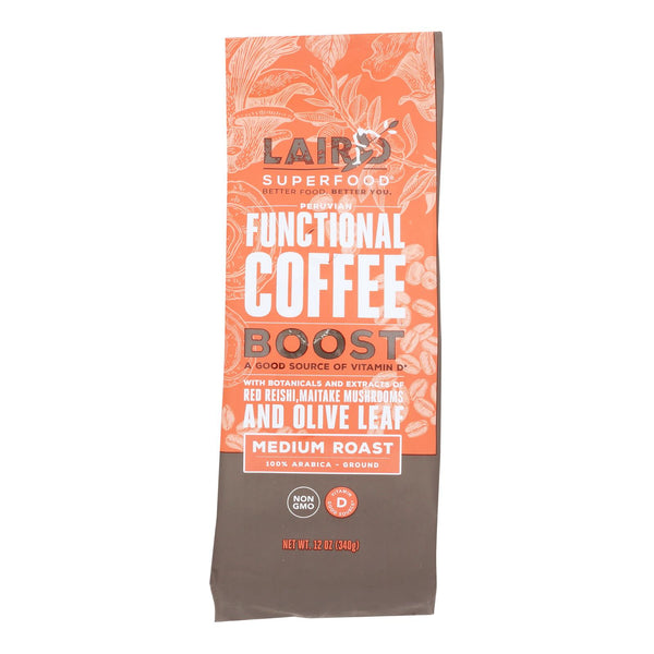 Laird Superfood - Coffee Boost Medium Roast - Case of 6-12 Ounce
