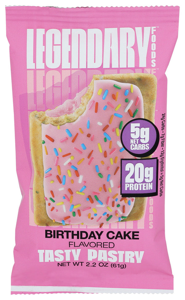 Legendary Foods - Tstr Pastry Birthday Cake - Case of 10-2.2 Ounce