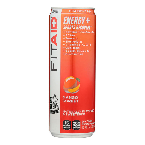 Lifeaid Beverage Company - Lifeaid Energy Mango Sorbet - Case of 12-12 Fluid Ounce