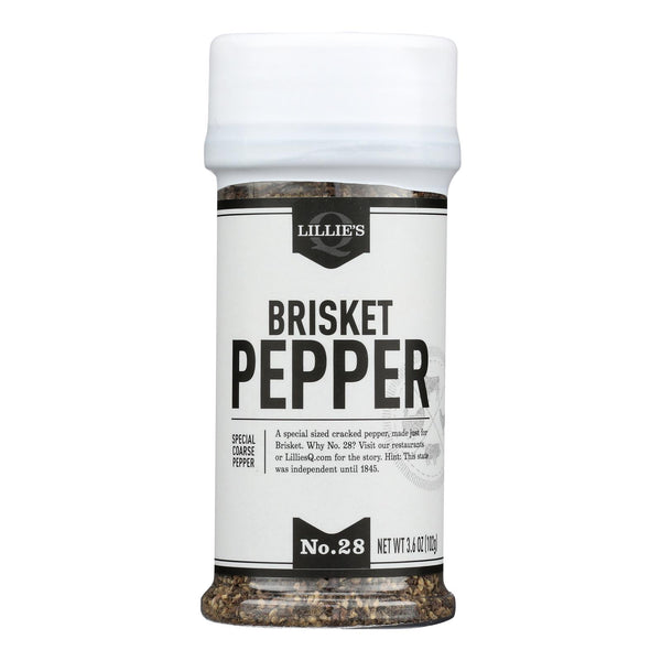 Lillies Q - Rub Brisket Pepper - Case of 6-3.6 Ounce