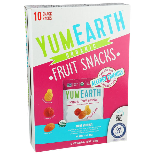 Yumearth® ,  Organicanic Tropical Fruit Snacks Box 7 Ounce,  Case of 6