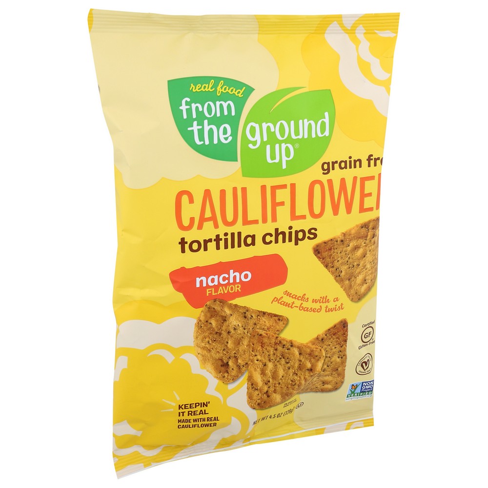 From The Ground Up Chip Trtlla Clflwr Nacho - 5 Ounce, Case of 12