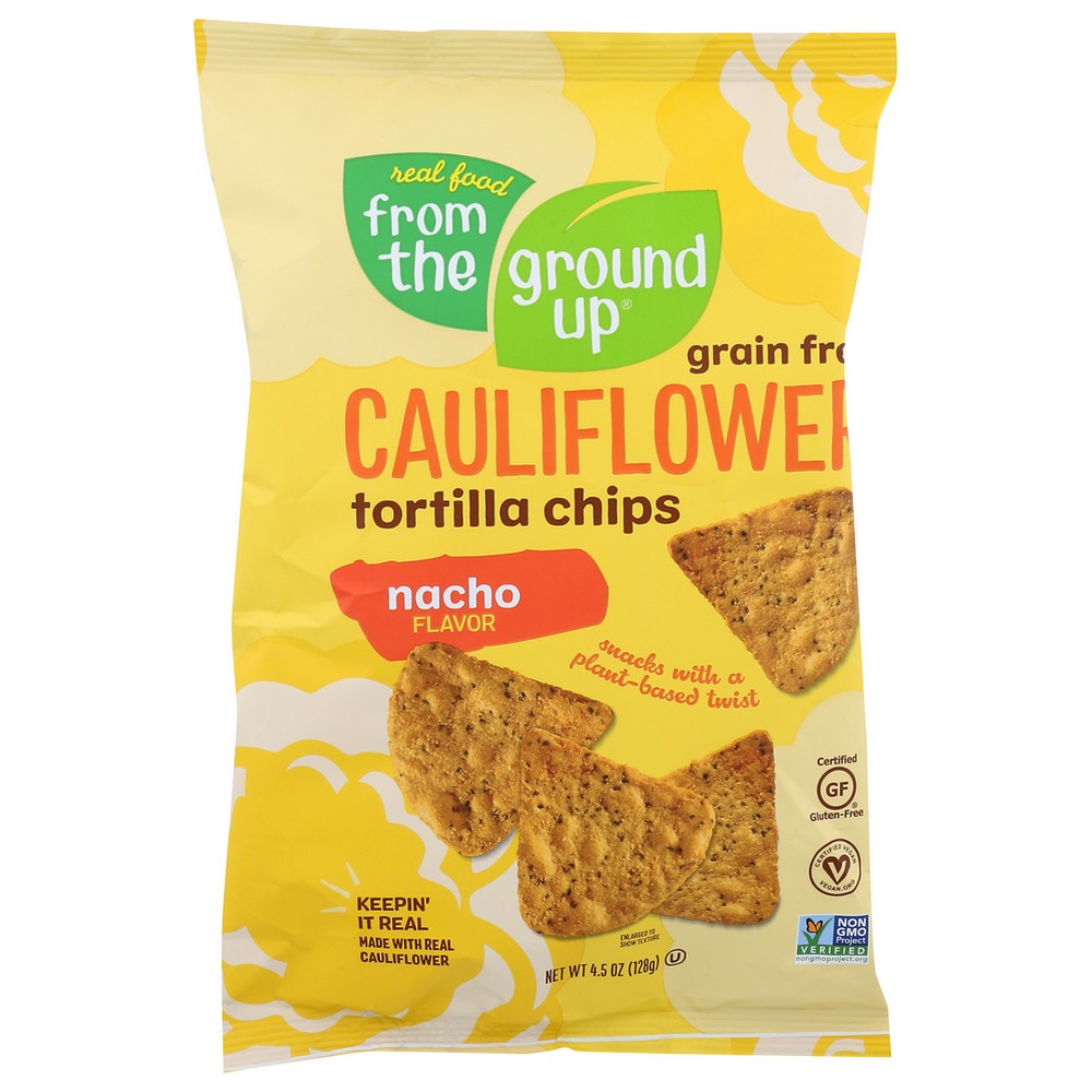 From The Ground Up Chip Trtlla Clflwr Nacho - 5 Ounce, Case of 12