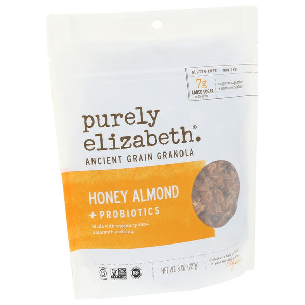 Purely Elizabeth.® 111224, Honey Almond Probiotic Granola 8 Ounce,  Case of 6