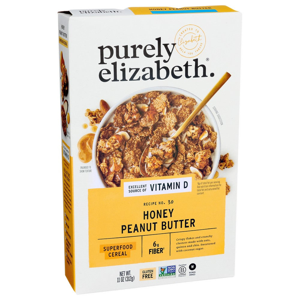 Purely Elizabeth Cereal Honey Peant Buttr - 11 Ounce, Case of 10