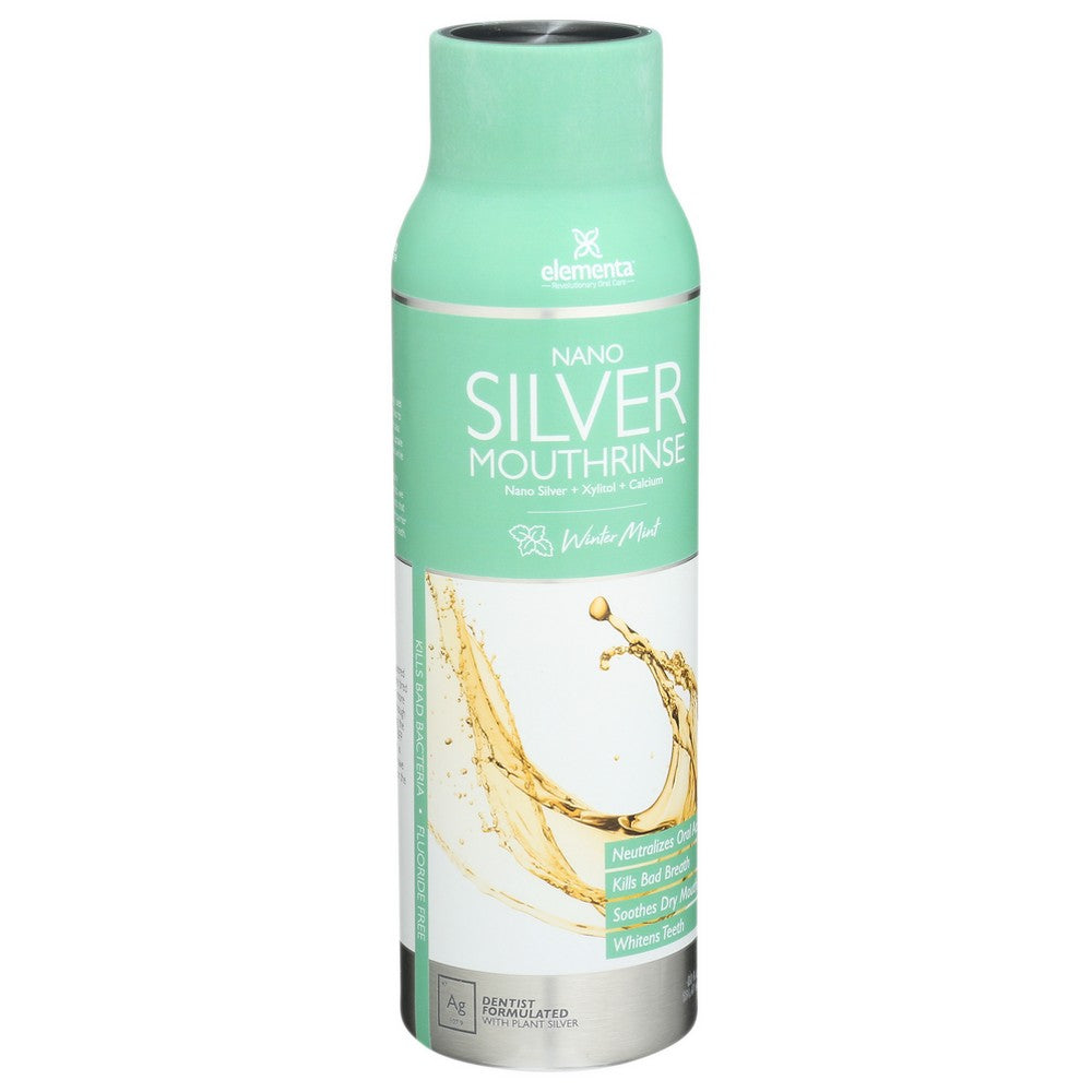 Elementa Silver Mouth Rinse Wintermint - 20 Ounce, Case of 1