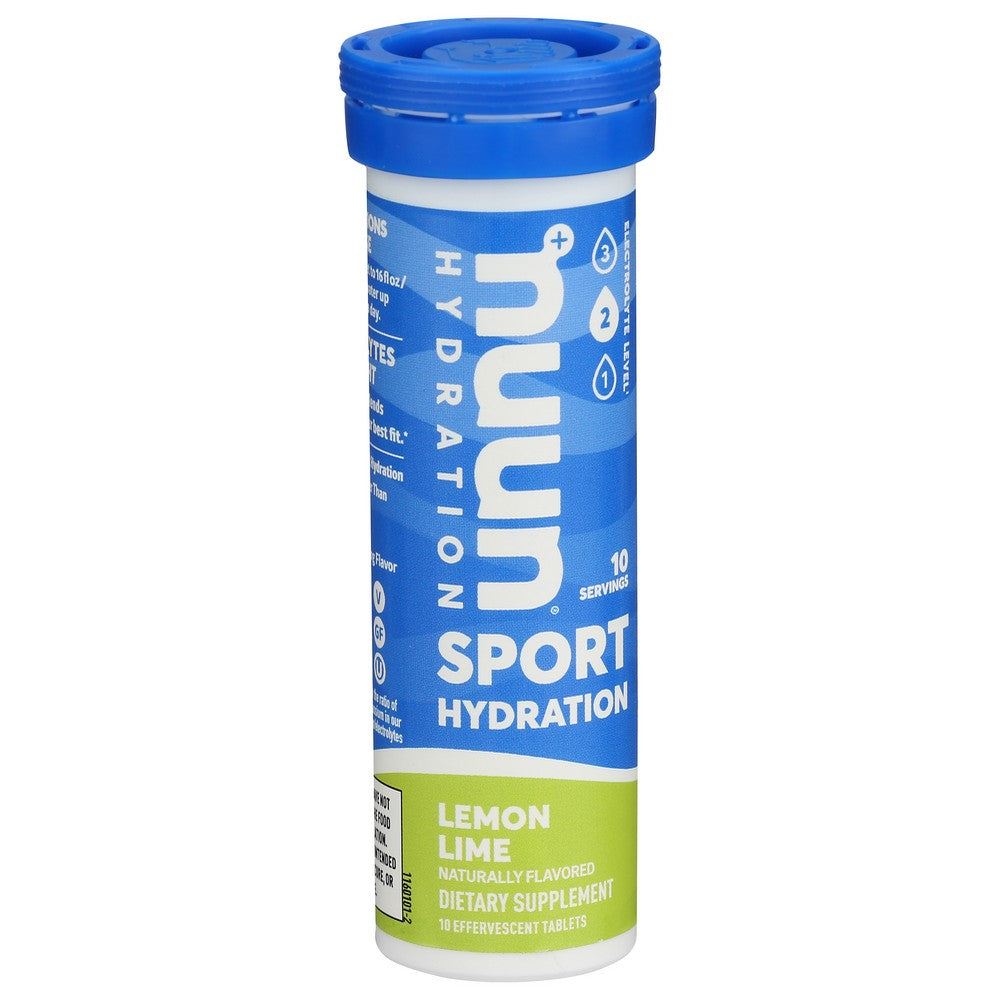 Nuun Sport Lemon Lime - 10 Tablet, Case of 8