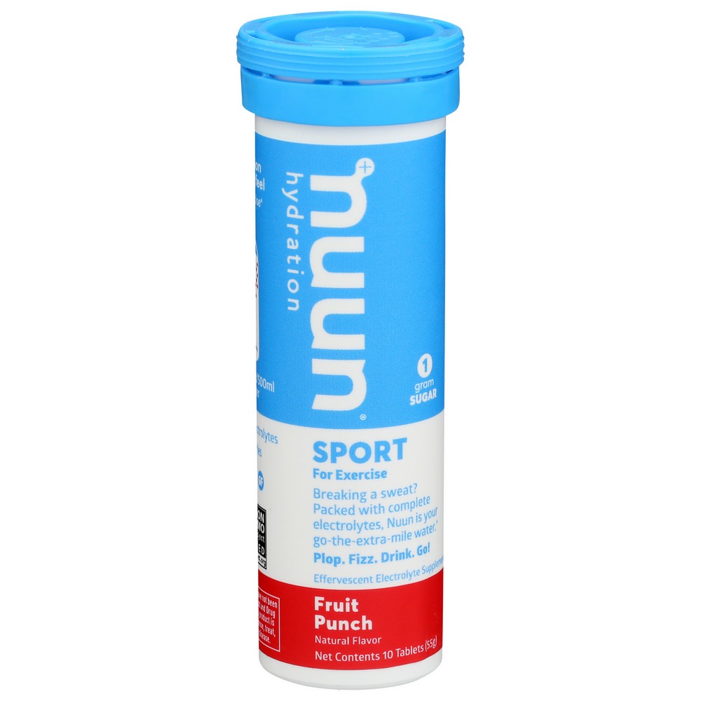 Nuun Sport Fruit Punch - 10 Tablet, Case of 8
