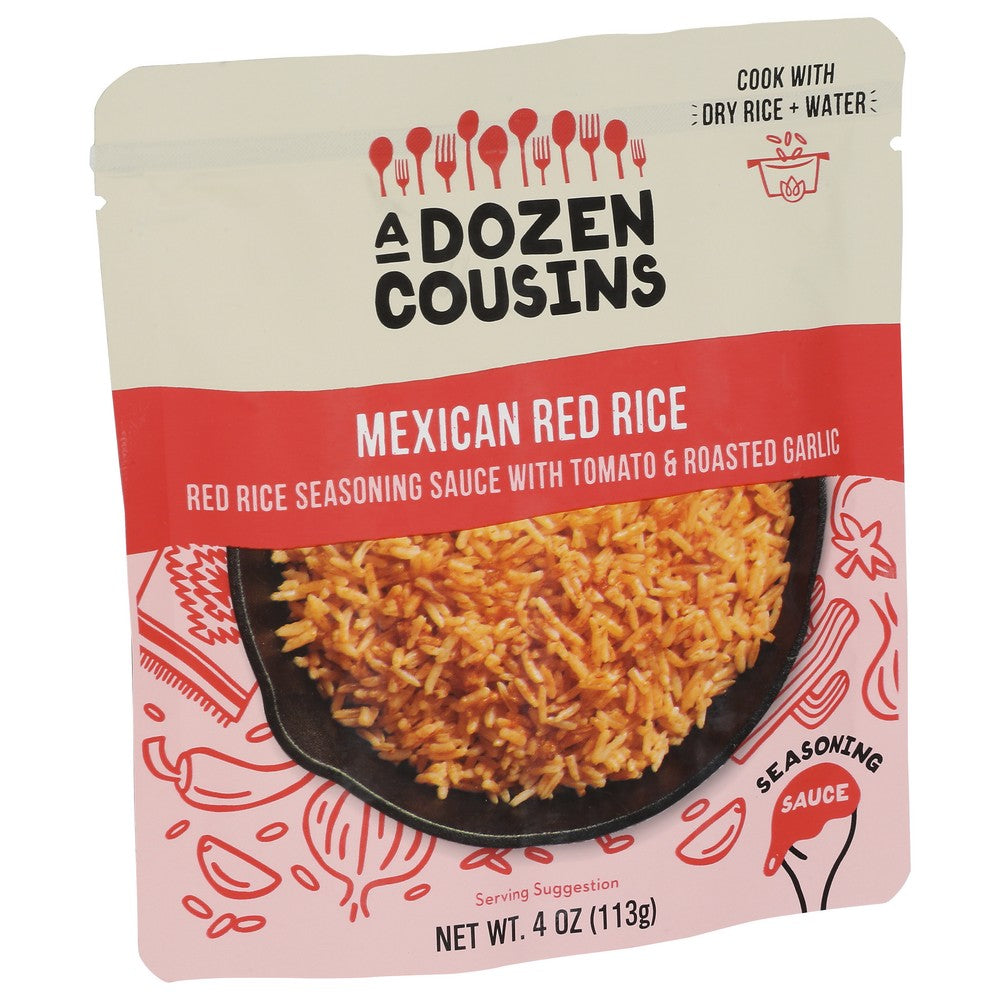A Dozen Cousins Rice Mexican Red Sauce - 4 Ounce, Case of 10