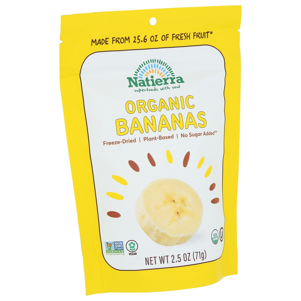 Natierra Banana Frz Drd Raw - 3 Ounce, Case of 12