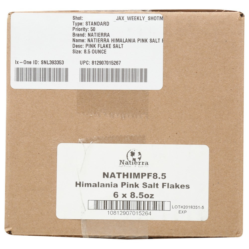 Natierra Salt Himlnia Pink Flakes - 9 Ounce, Case of 6