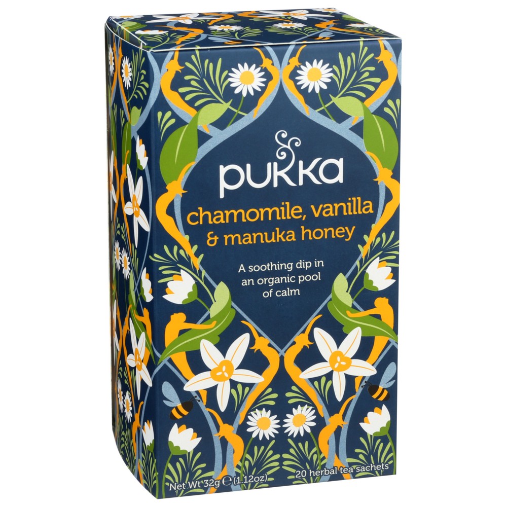 Pukka Herbs Tea Herbl Chmomil Van Hny - 20 Bag, Case of 4
