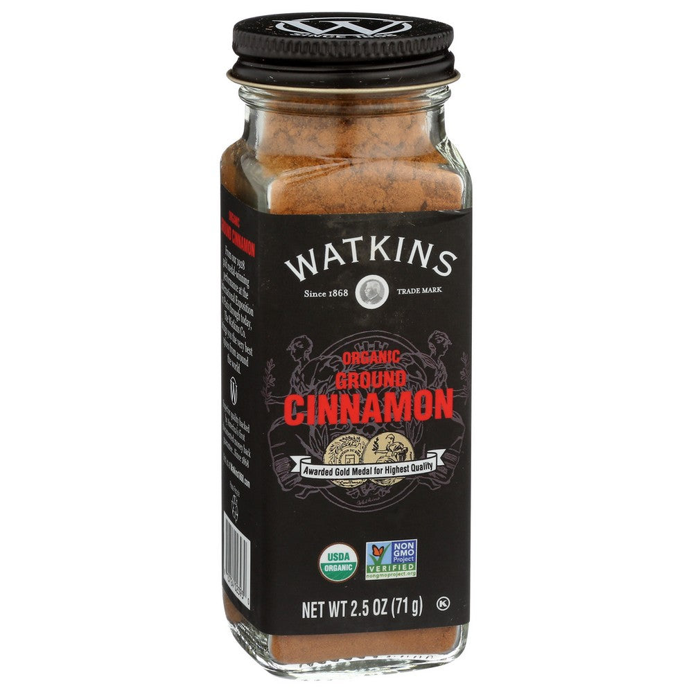 Watkins Seasoning Cinmn Grnd Organic - 3 Ounce, Case of 3
