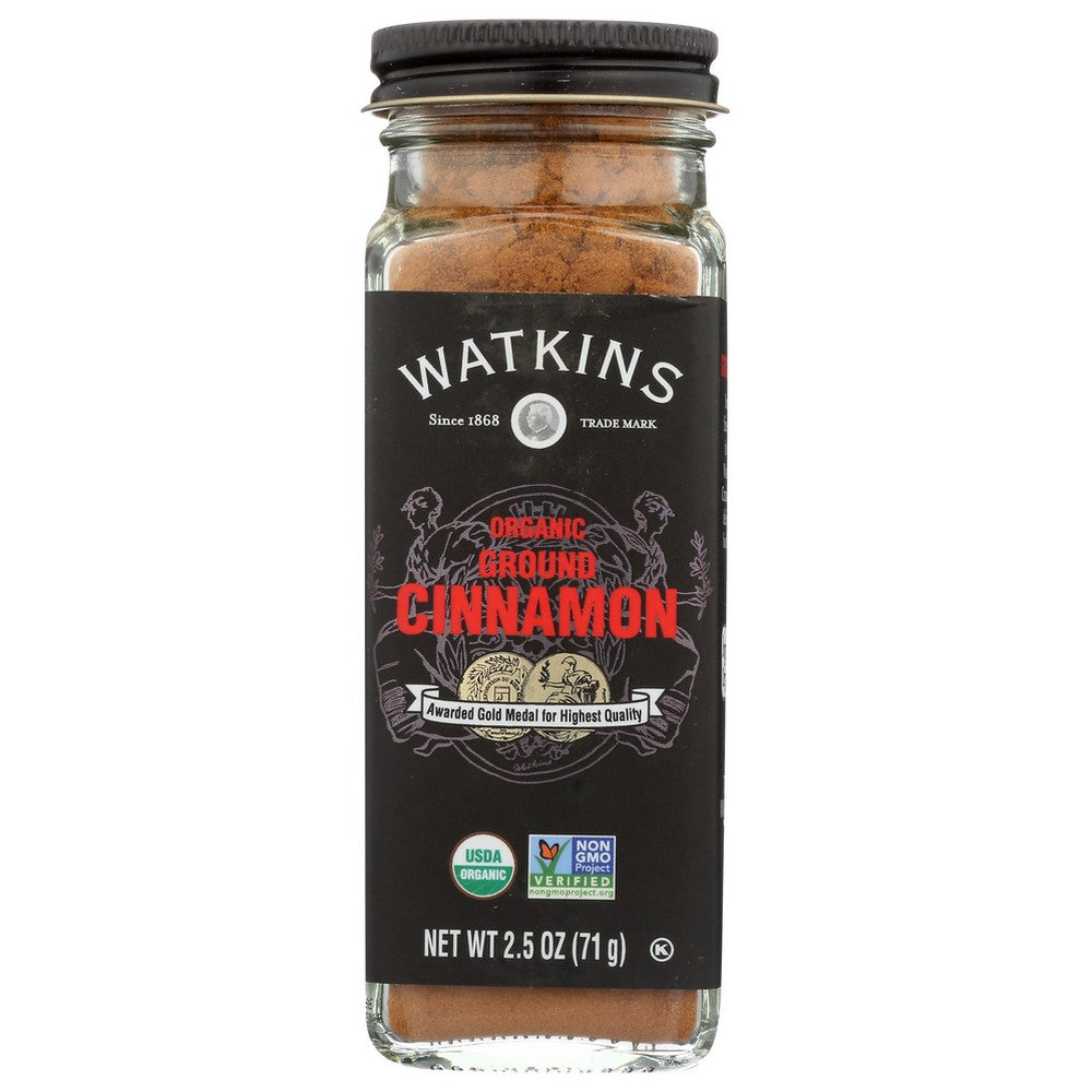 Watkins Seasoning Cinmn Grnd Organic - 3 Ounce, Case of 3