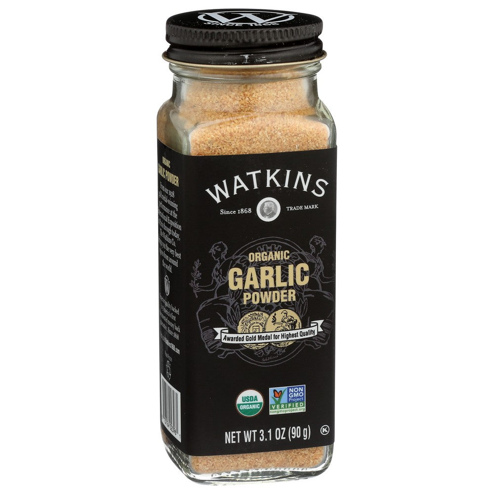 Watkins Seasoning Garlic Powder Organic - 3 Ounce, Case of 3