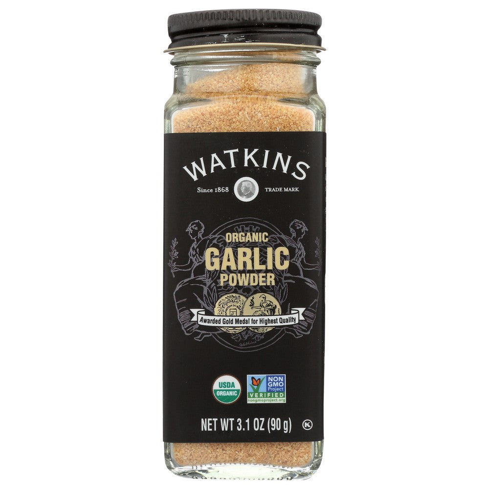 Watkins Seasoning Garlic Powder Organic - 3 Ounce, Case of 3