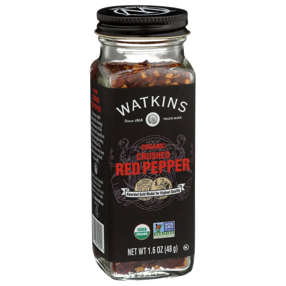 Watkins Seasoning Red Pepper Crsh Organic - 2 Ounce, Case of 6