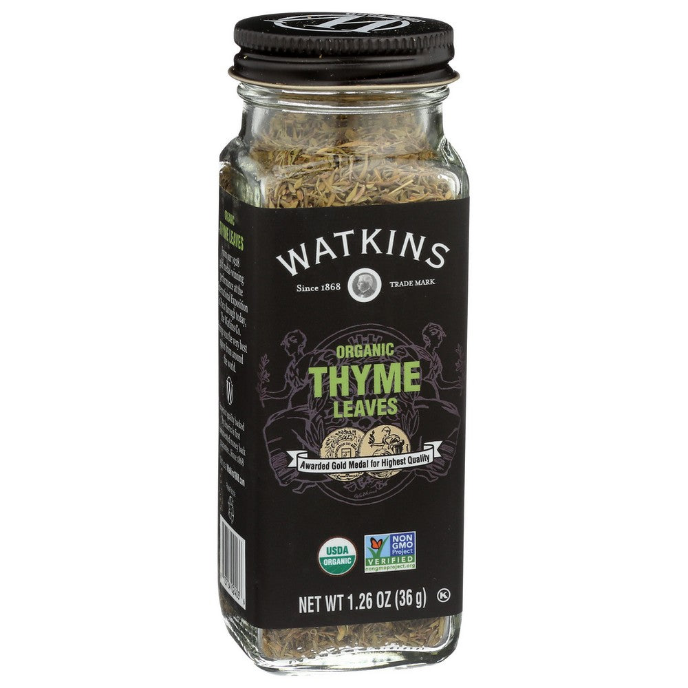Watkins Seasoning Thyme Leaves Organic - 1 Ounce, Case of 6