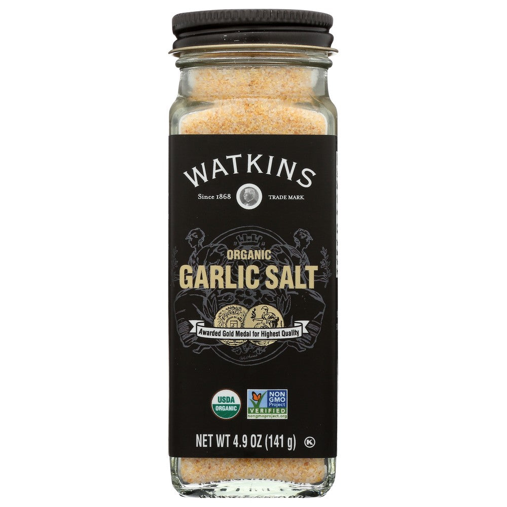 Watkins Salt Garlic Organic - 5 Ounce, Case of 3