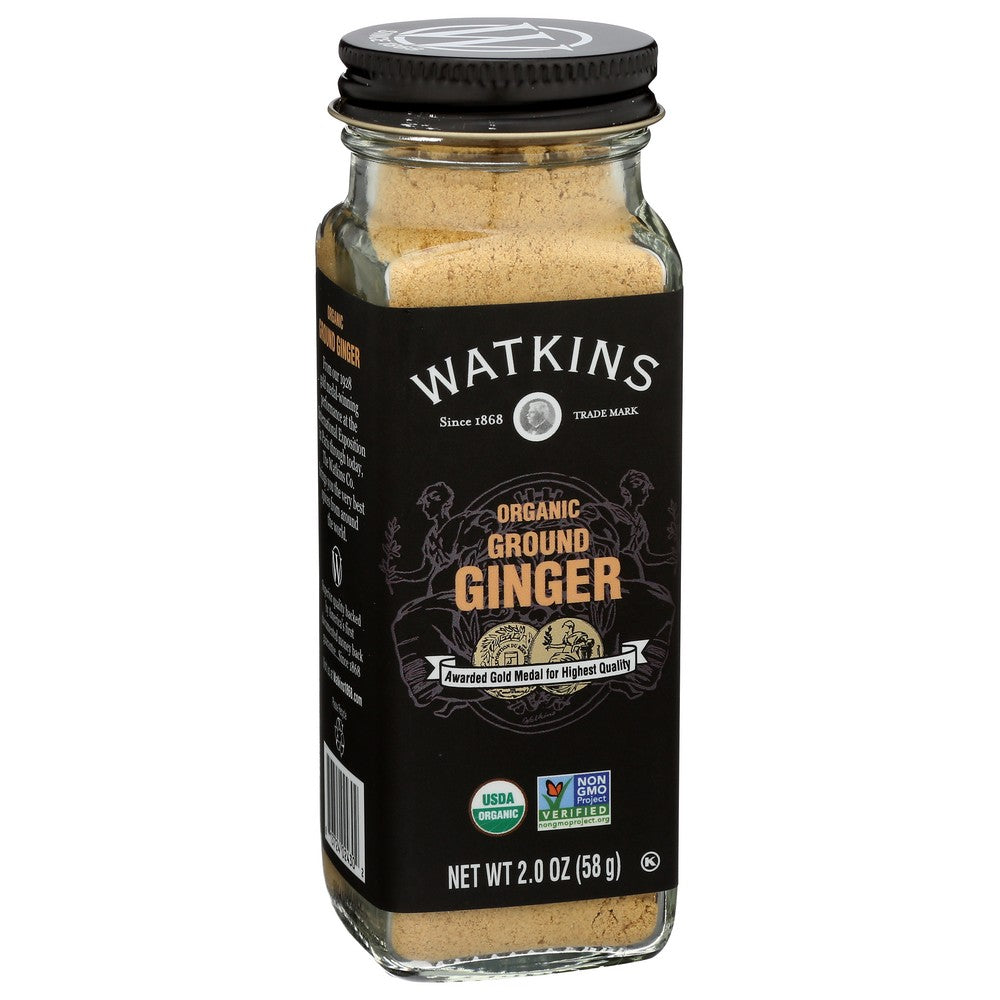 Watkins Ginger Ground Organic - 2 Ounce, Case of 3