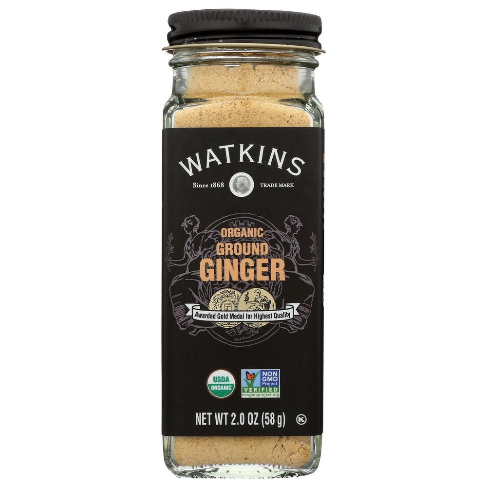 Watkins Ginger Ground Organic - 2 Ounce, Case of 3