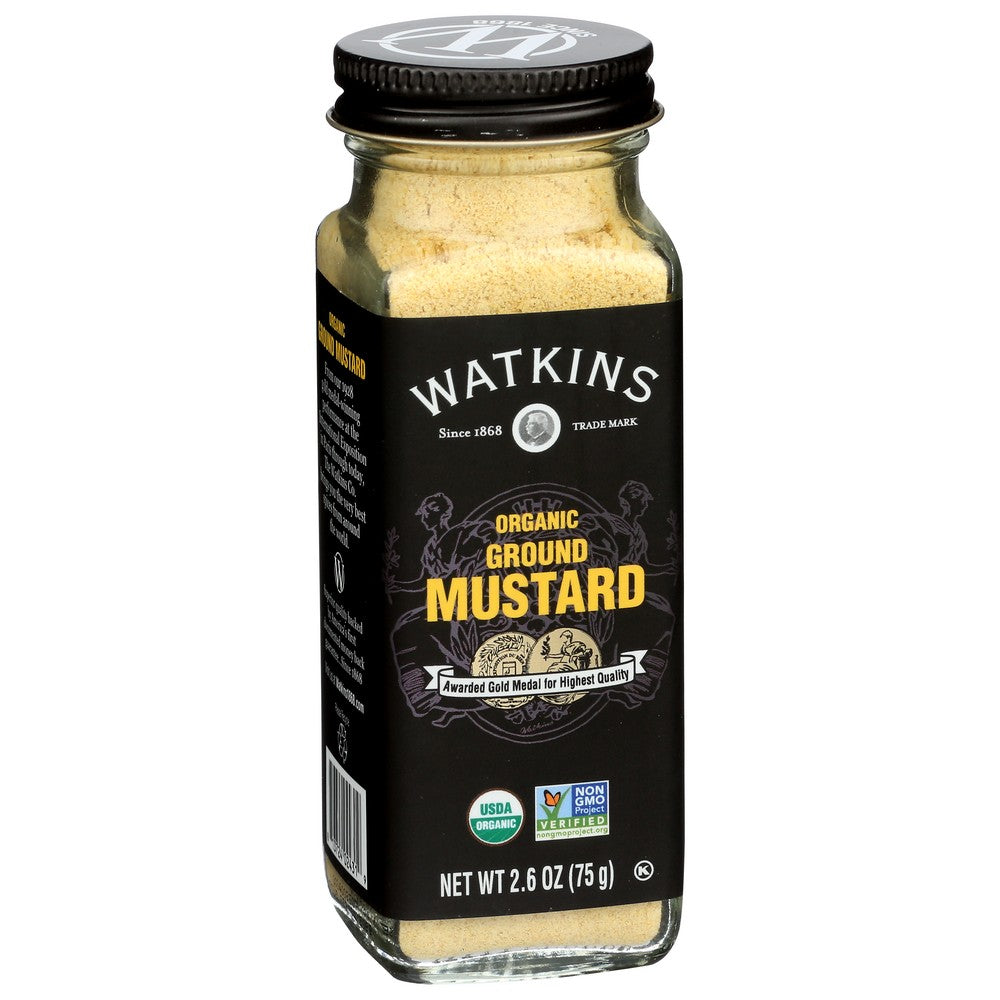 Watkins Mustard Yellw Grnd Organic - 3 Ounce, Case of 3