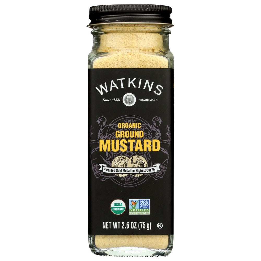 Watkins Mustard Yellw Grnd Organic - 3 Ounce, Case of 3