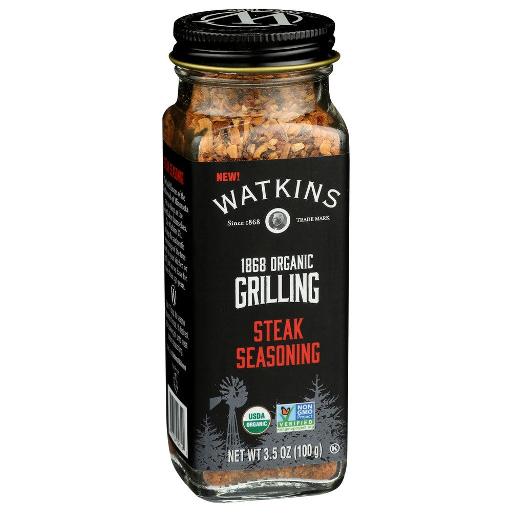 Watkins Seasoning Grilling Steak Organic - 4 Ounce, Case of 3
