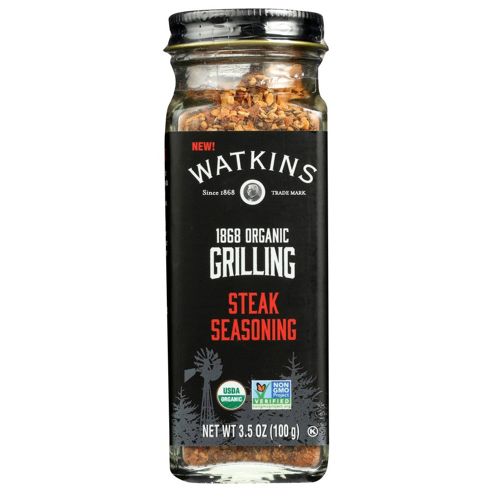 Watkins Seasoning Grilling Steak Organic - 4 Ounce, Case of 3