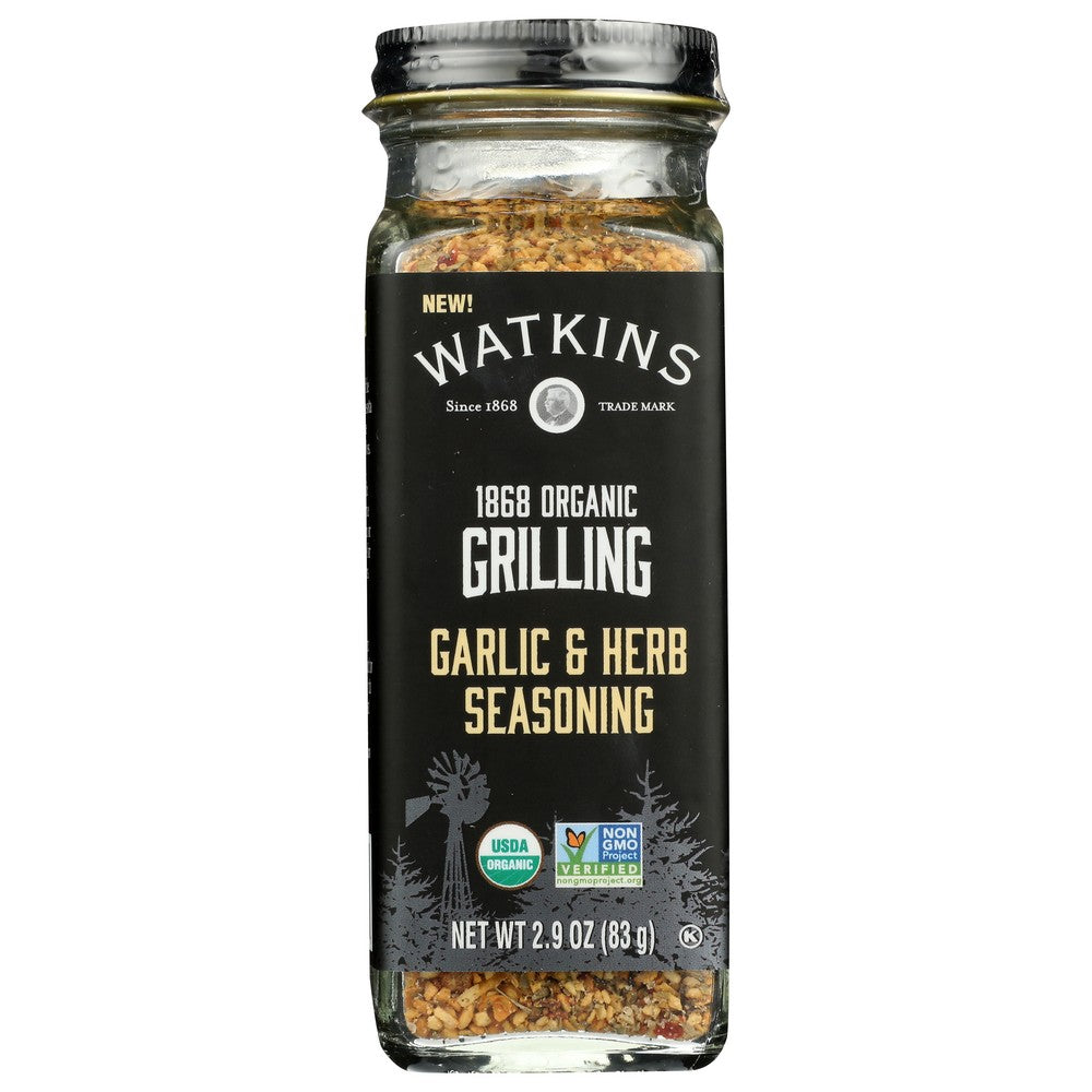 Watkins Seasoning Grilling Grlc Herb - 3 Ounce, Case of 3