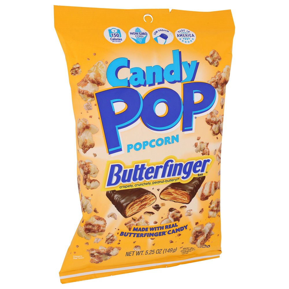 Cookie Pop Popcorn Popcorn Butterfinger - 5 Ounce, Case of 12
