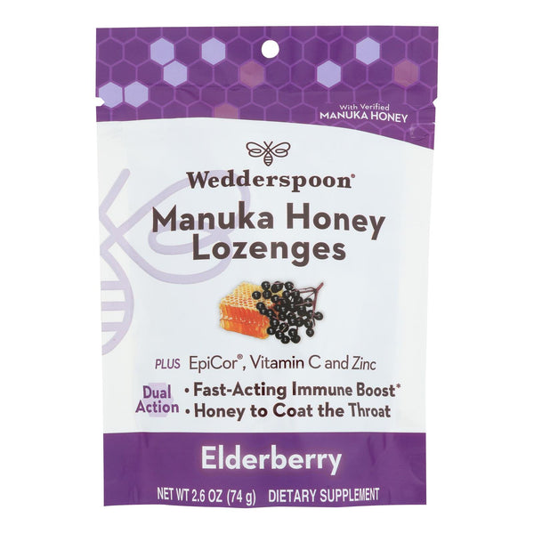 Wedderspoon - LOunce Manuka Honey Elderberry - Case of 6-2.6 Ounce