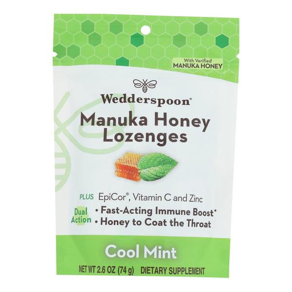 Wedderspoon - LOunce Manuka Honey Cool Mint - Case of 6-2.6 Ounce