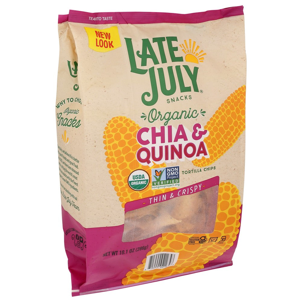 Late July Chip Tort Chia N Quinoa - 10 Ounce, Case of 9