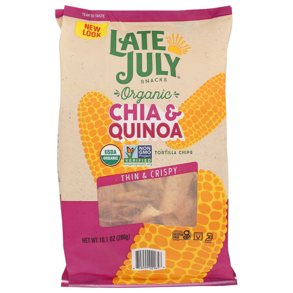 Late July Chip Tort Chia N Quinoa - 10 Ounce, Case of 9
