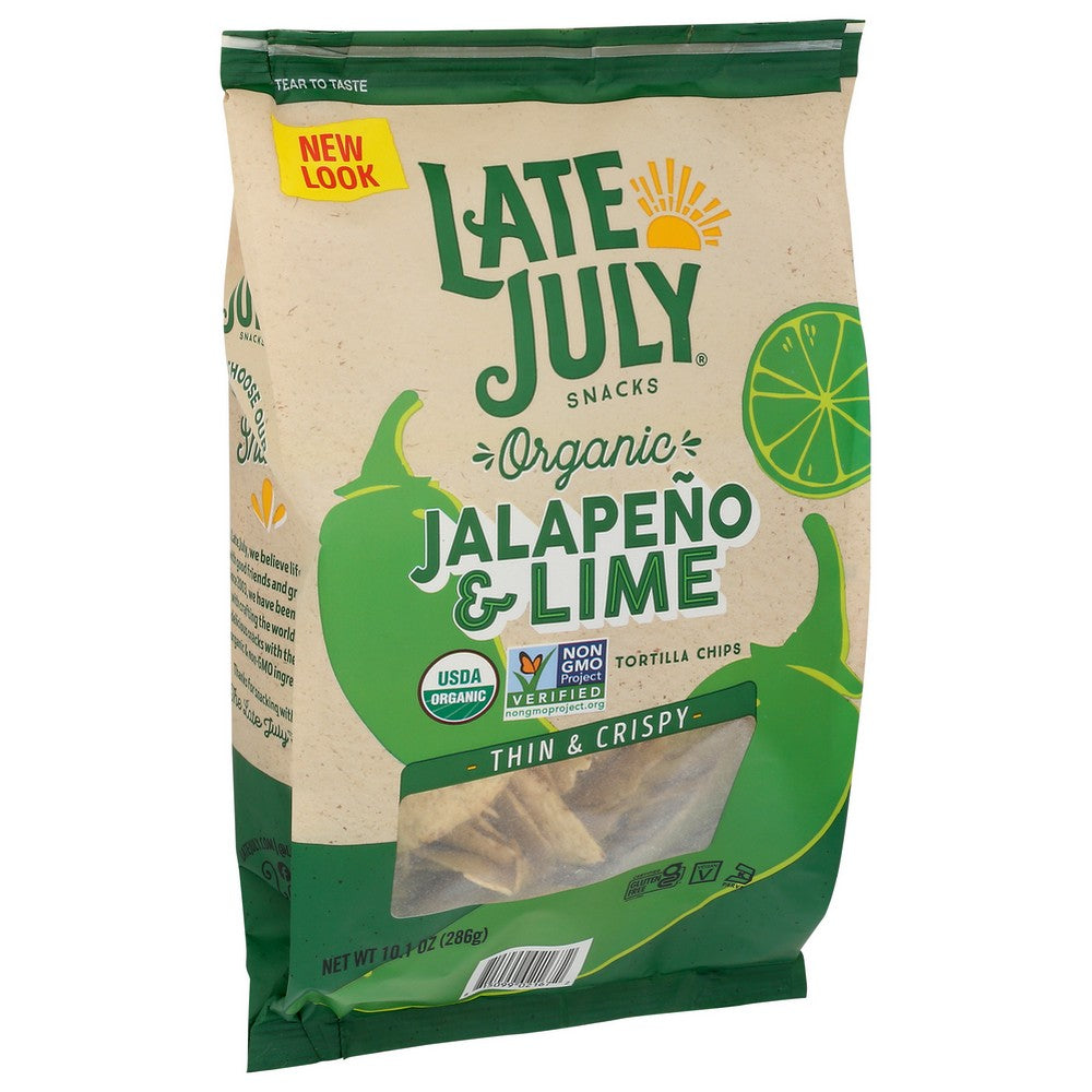 Late July Chip Tort Rest Styl Jal - 10 Ounce, Case of 9