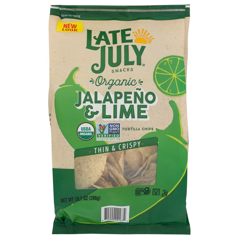 Late July Chip Tort Rest Styl Jal - 10 Ounce, Case of 9