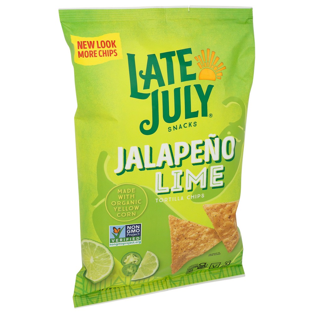 Late July Chip Jal And Lime - 8 Ounce, Case of 12