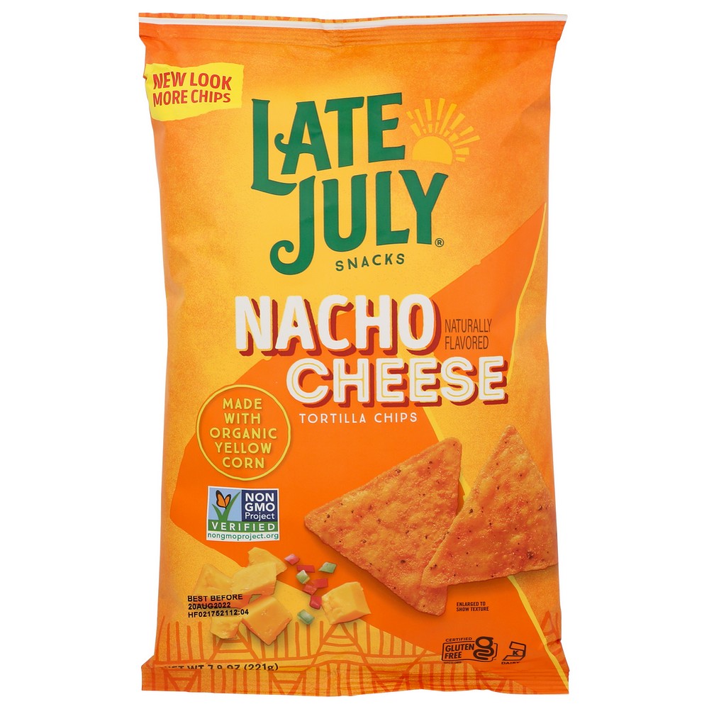 Late July Chip Nacho Cheese - 8 Ounce, Case of 12