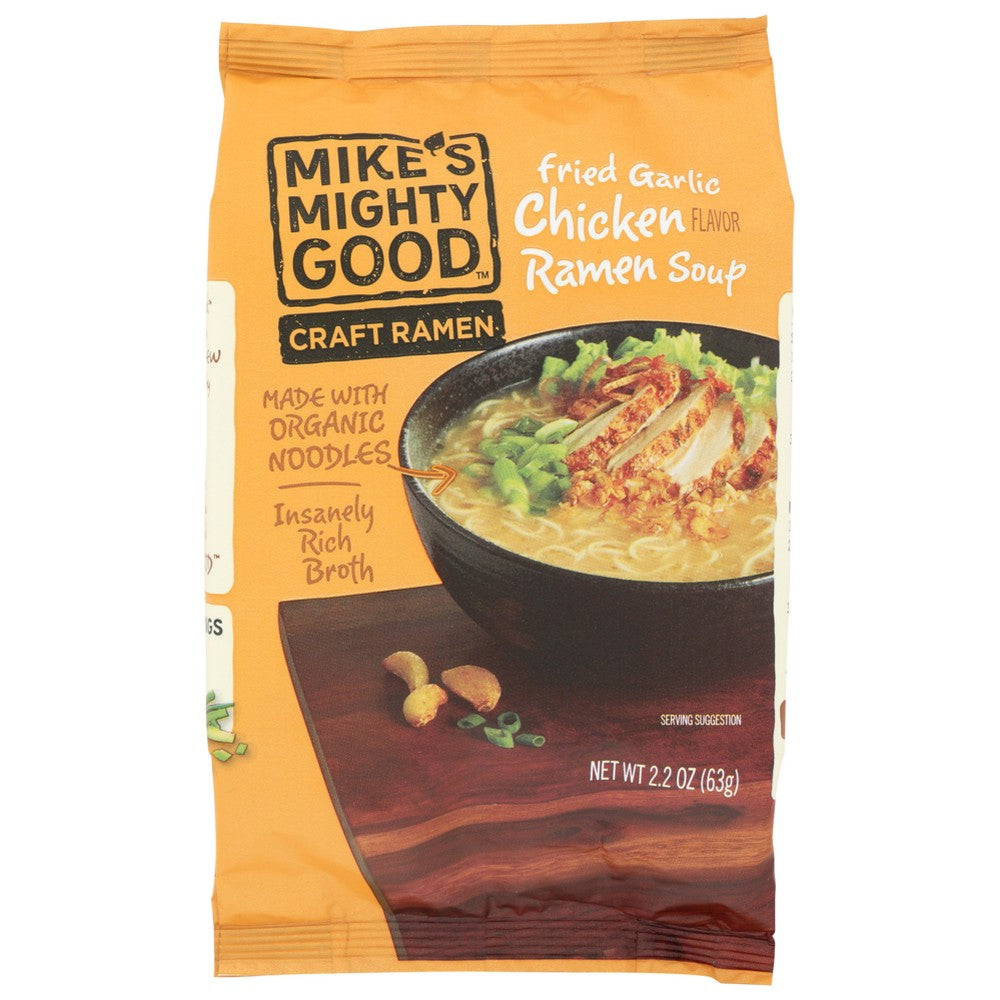 Mikes Mighty Good Soup Ramen Frid Grlc Chicken - 2 Ounce, Case of 7