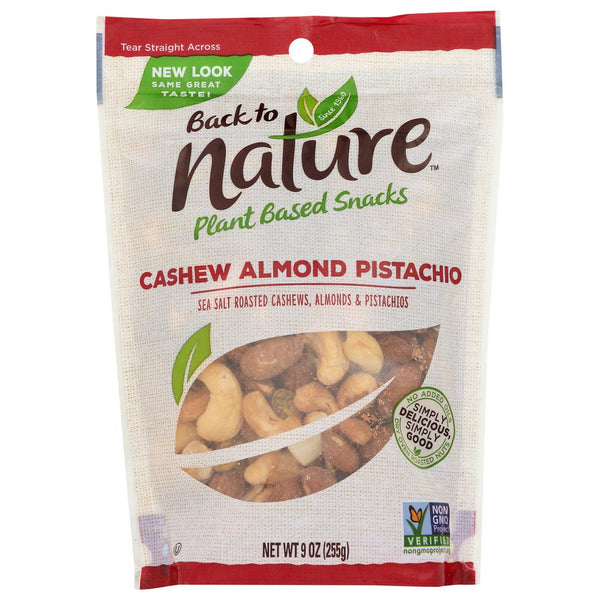 Back To Nature™ , Cashew Almond Pistachio Nut Mix 9 Ounce,  Case of 9