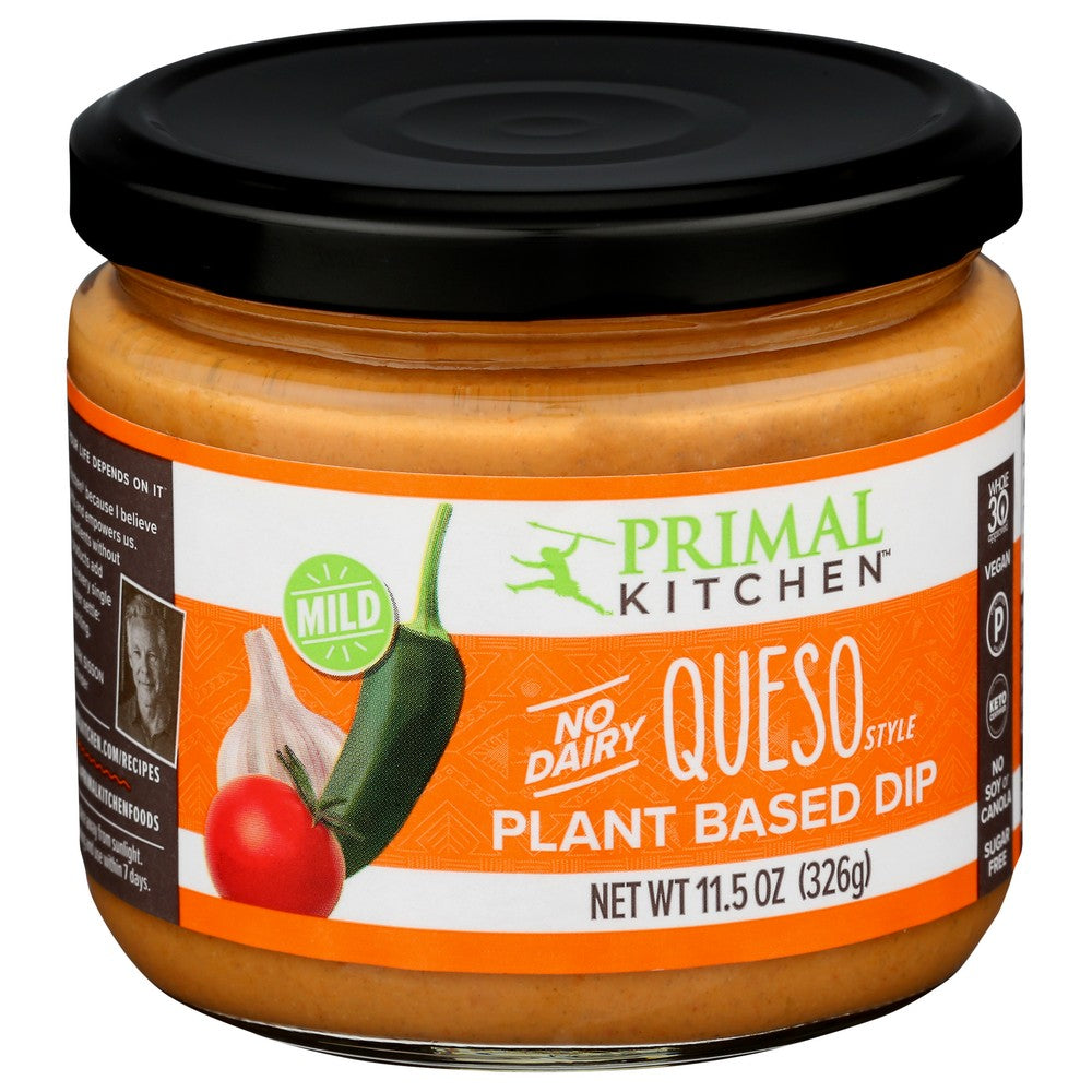 Primal Kitchen Dip Queso Mild - 12 Ounce, Case of 6