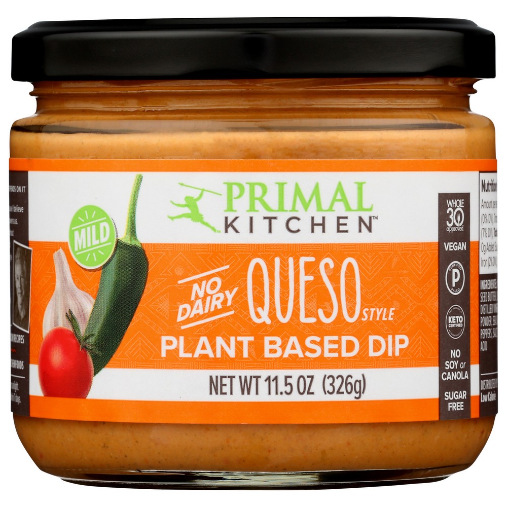 Primal Kitchen Dip Queso Mild - 12 Ounce, Case of 6