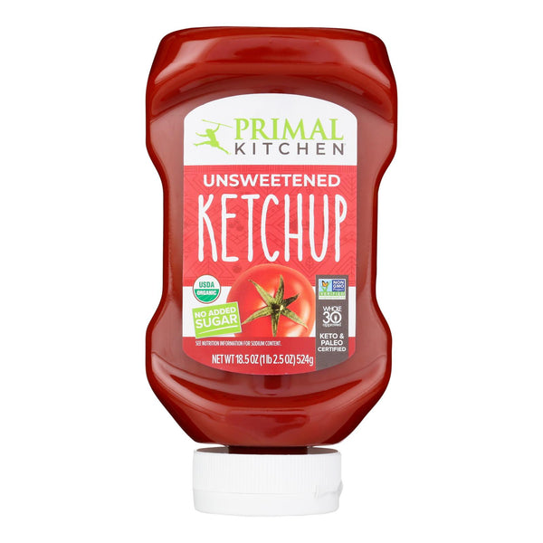 Primal Kitchen - Ketchup Unsweetened - Case of 6-18.5 Fluid Ounce