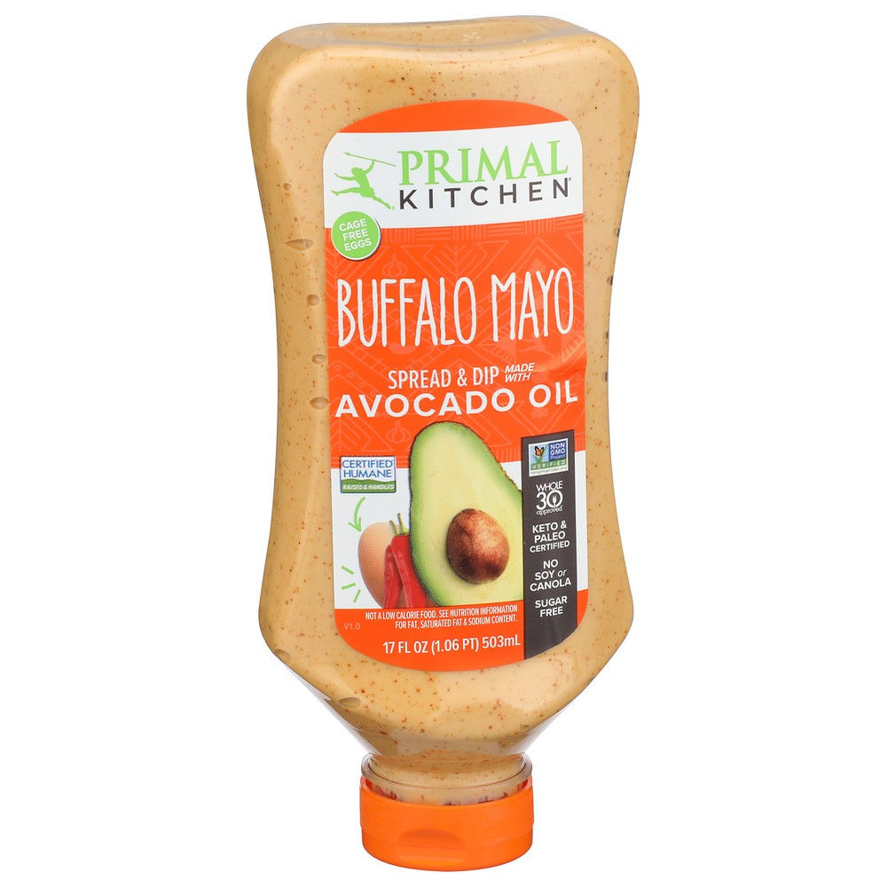 Primal Kitchen Mayo Buff Avo Oil Squeeze - 17 Ounce, Case of 6