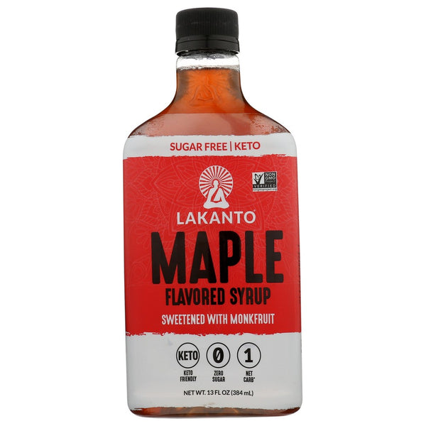 Lakanto Lfg-034, Lakanto Monk Fruit Sweetened Maple Flavored Syrup, 13 Fl. Oz. ,  Case of 8