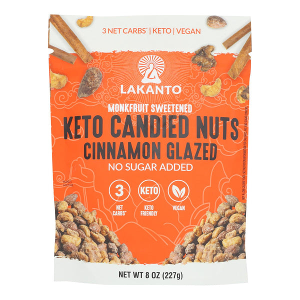 Lakanto - Nuts Keto Cinnamon Glazed - Case of 12-8 Ounce