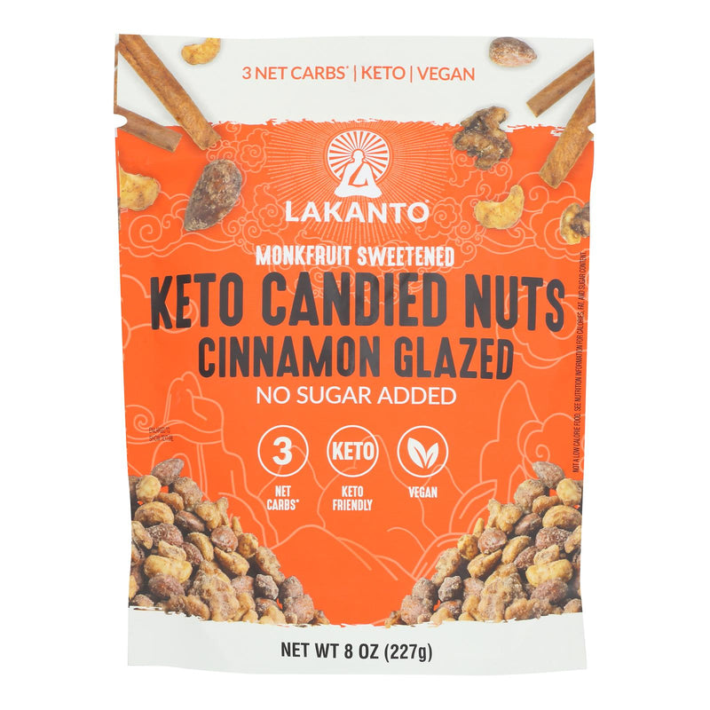 Lakanto - Nuts Keto Cinnamon Glazed - Case of 12-8 Ounce