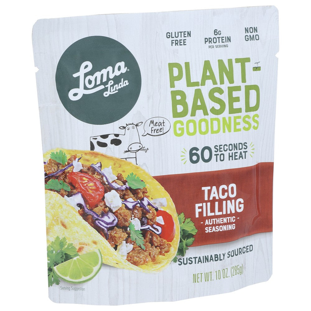 Loma Blue Filling Veg Taco - 10 Ounce, Case of 6